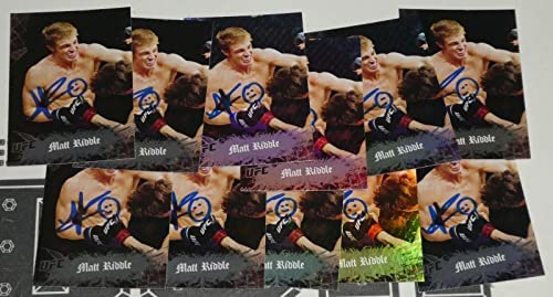Matt Riddle Signed 2010 Topps UFC Main Event Card 50 WWE NXT Wrestling Autograph – Autographed UFC Cards