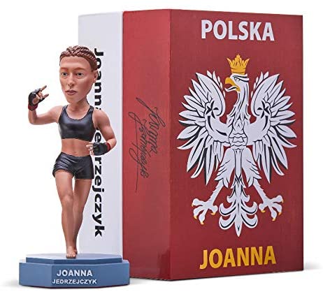 UFC Bobblehead Limited Joanna Jedrzejczyk – MMA UFC Action Figures Fight Night Sports Memorabilia, Handmade, Hand Painted, Limited, Numbered