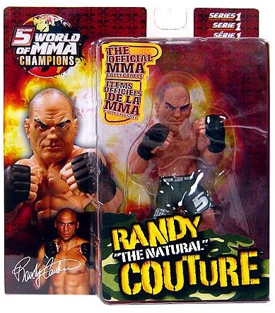 Round 5 World of MMA Champions UFC Series 1 Action Figure Randy “The Natural” Couture (Green Shorts Variant)